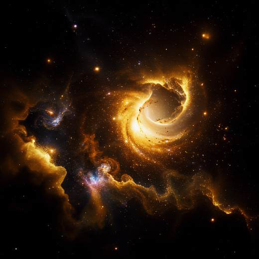 Peacock cosmic nebula galaxy art