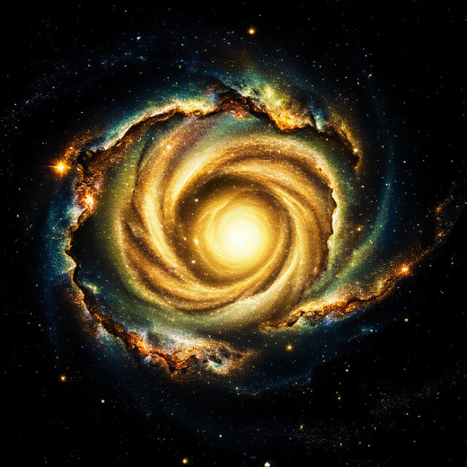 Andromeda spiral galaxy art print